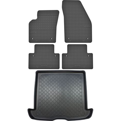 Volvo V50 Kombi (2004–05.2012) – Set: Gummifußmatten + Kofferraummatte (1/5)