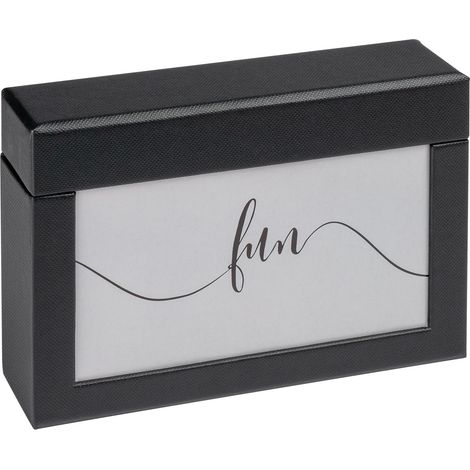 Boîte de Rangement pour 100 Photos 10x15 cm, Boîte Photo, Noir, FB-116-B (1/5)
