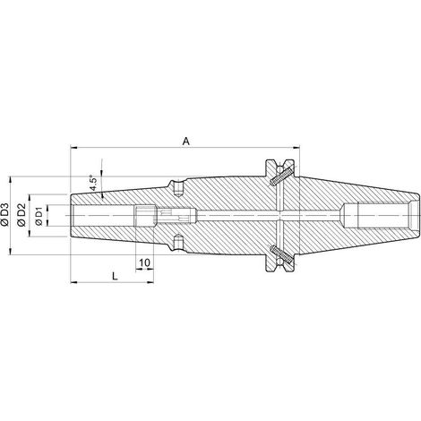 Mandrin de frettage DIN69871 10.0/26.5x65mm HAIMER (1/5)