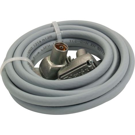 Cable tv coaxial acodado lte 1.5m