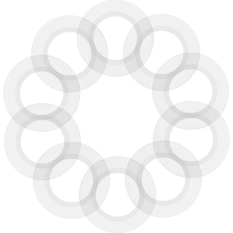 Lot de 10 joints d'étanchéité en silicone bonde d'évier baignoire (1/5)