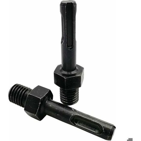 2 Pièces Adaptateur 5/8-11 Filetage Mâle à SDS Plus Femelle pour Meuleuse Perceuse Forage (1/4)