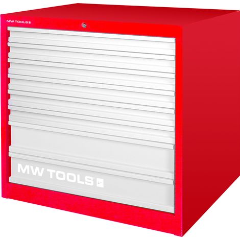 Armoire d'atelier 8 tiroirs robuste master - 1050mm de large et hauteur 950mm MW Tools DELK0805R (1/2)