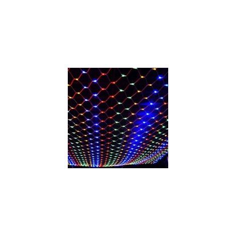 Tenda luminosa a LED colorata in rete, 1,5 x 1,5 m, 204 LED, 8 modalità, illuminazione decorativa per albero di Natale, per il Ringraziamento, Natale, feste, eventi, multicolore - Crezuo
