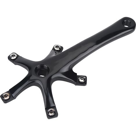 paire de pièces de rechange pour pédalier mono-plateau en alliage 170 mm pour vélo de route/VTT (noir) (1/5)