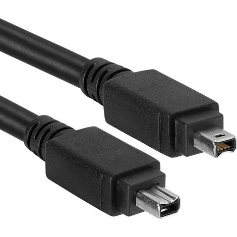 Cable FireWire 400 de 4 pines a 4 pines 1.8 M Negro