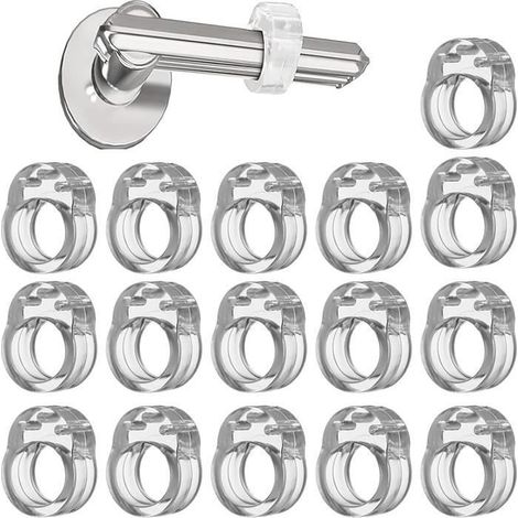 Butée de Porte Interieur - - Protection Poignee Porte Silicone PVC Flexible - Transparent - Rond (1/4)