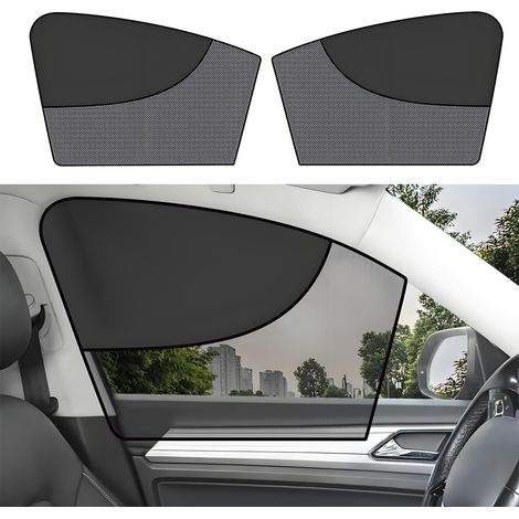 Stück doppellagige magnetische Sonnenschutzblenden fürs Auto, Sonnenschutzblenden für die Seitenscheiben mit vollständiger/teilweiser Verdunkelung, blockieren UV-Strahlen und Hitze, schnelle Montage, (1/4)