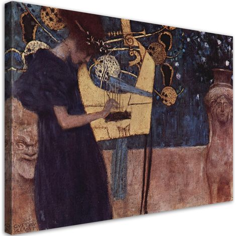 Tableau sur toile Reproduction du tableau Musique - Gustav Klimt 90x60 (1/5)
