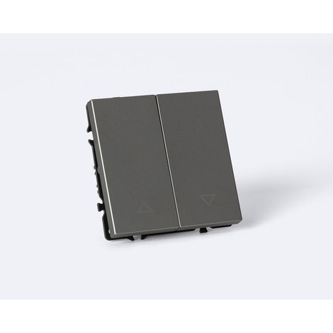 Interruptor Persiana Luxe 990 Gris Antracita