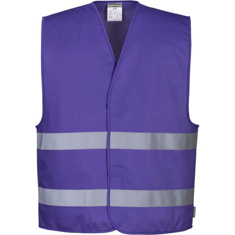 Chaleco de seguridad con cierre autoadherente, nuevos colores Iona F474 L/XL Púrpura