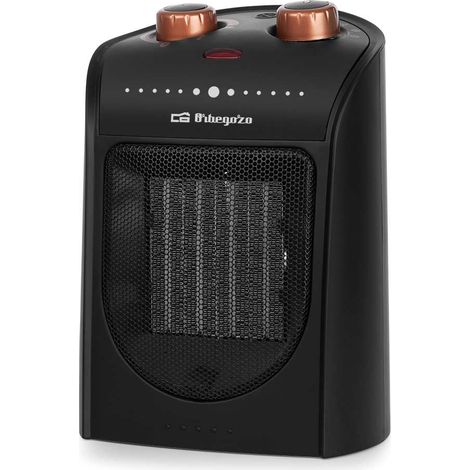 Calefactor cerámico Orbegozo CR 5038, 3 posiciones, termostato regulable de temperatura, 1800 W (1/5)