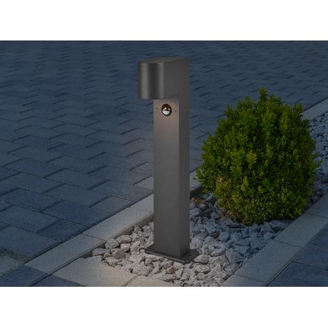 Pollerleuchte ROYA mit Bewegungsmelder, Downlight Anthrazit, Höhe 50cm