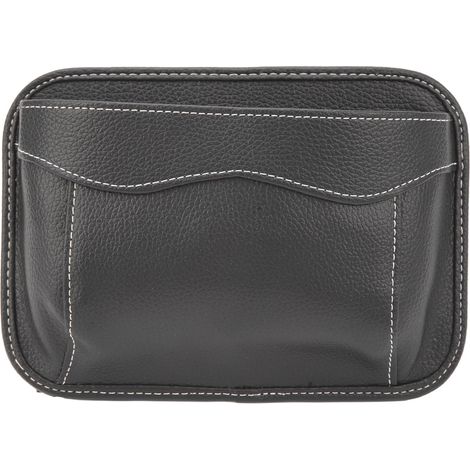Siège de Voiture Organisateur Latéral en Cuir PU Sac de Rangement Porte Mindow Console Siège Dossier Gap Filler Organisateur de Siège Latéral Siège Avant Tenir Téléphones.