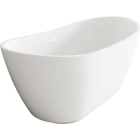 Balneo Baignoire autoportante 170x72cm, accessoires blanc, Acrylique thermoformé 3.5mm, avec pieds réglables, PARMA