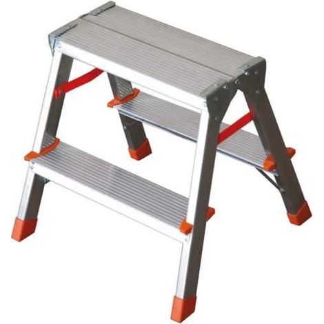 Taburete de aluminio con peldaños de cable 2+2 Facal