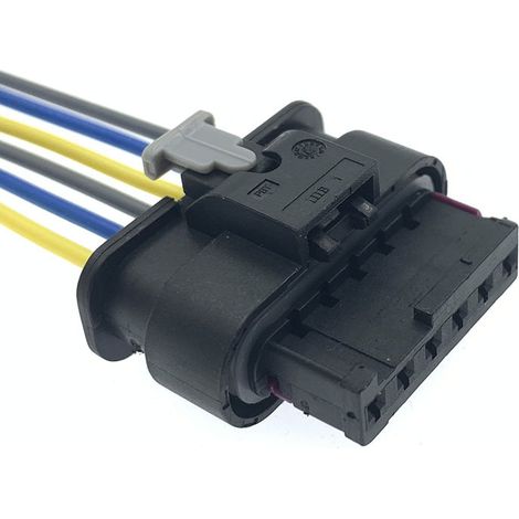 Der 6-polige Stecker 1-1718646-1 ist kompatibel mit dem Volkswagen Audi Nachrüststecker DJ7062-1.2-21 (1-1670919-1). (1/4)