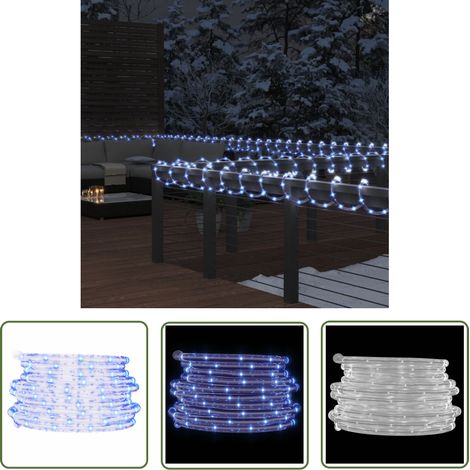 The Living Store Cordon lumineux avec 480 LED Blanc froid 20 m PVC - Guirlande Lumineuse - Éclairage Noel - Lumière Blanche Froide - Décoration Noel - Décoration Intérieure (1/5)