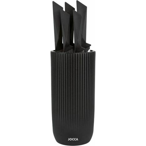 JOCCA Set aus 5 schwarzen Messern aus Edelstahl