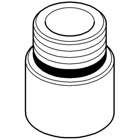 Grohe Adapter M15x1 x 3/8", Hard Graphite, 45809A00