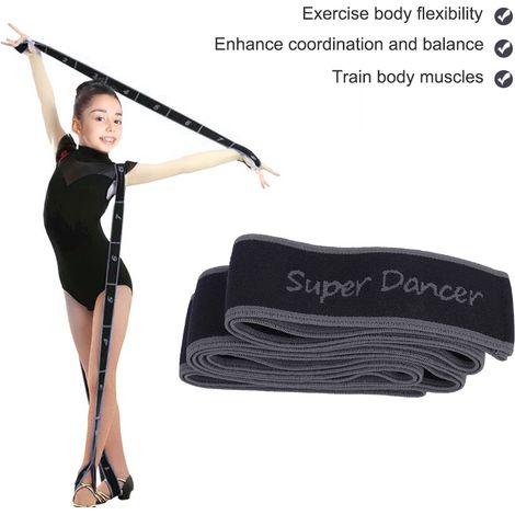 Sangle Élastique de Résistance pour Pilates et Gymnastique - Bande d'Exercice Élastique Grise (1/5)