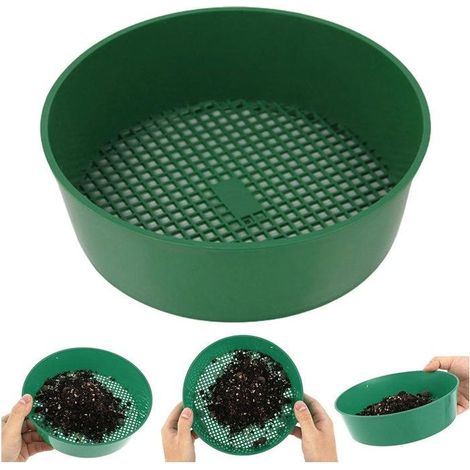 Ensemble de trois tamis de jardin et de pierre de plantation (1/4)