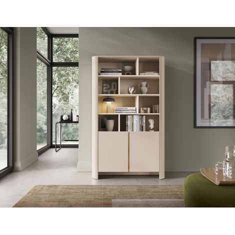 Vaisselier Bari cachemire - 103x160x39 cm (1/5)