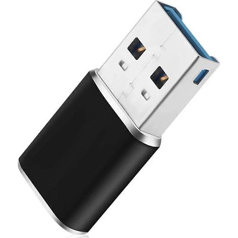 Adaptateur lecteur de cartes mémoire Mini USB 3.0 pour cartes/TF Noir-- (1/5)