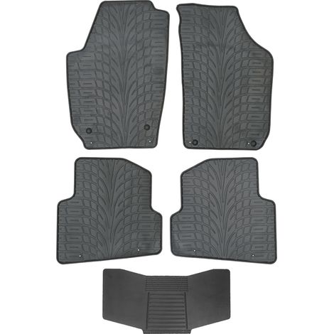 Tappetini DOMA 212694 + copertura 251992 - Skoda Fabia II 2007-2014 BLOCCASTERZO MONTATO AV anteriore