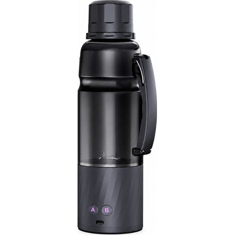 Blender Portable Rechargeable avec Gobelet en Tritan, Noir, pour Jus et Smoothies (1/5)