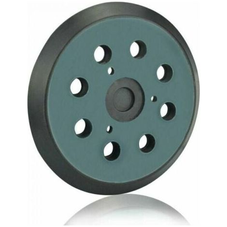 Patin de ponçage 125 mm 8 trous pour Makita BO 5010, 5030, 5031, 5041, DeWalt DW420, DW421, Porter Cable 390, 382, 343 (noir), SEMAket (1/5)