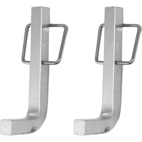 Lot de 2 goupilles en L à clip de qualité supérieure en acier avec clips intégrés pour attelages de répartition de charge (1/5)