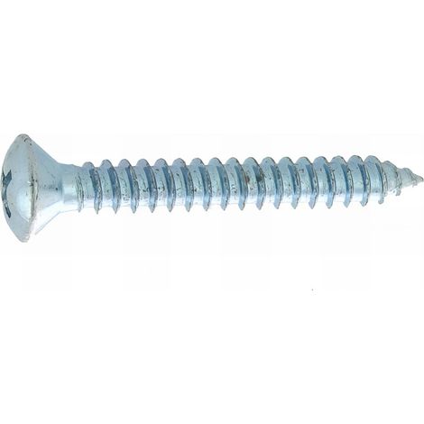 22 Vis tôle tête fraisée bombée DIN7983 acier zingués blanc 3.5 X19 mm
