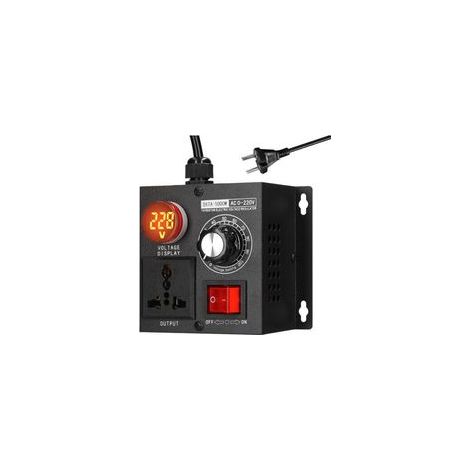 Variateur, régulateur de tension, régulateur de tension de ventilateur de moteur de régulateur de tension AC 220V 11A 5000W(EU Plug)
