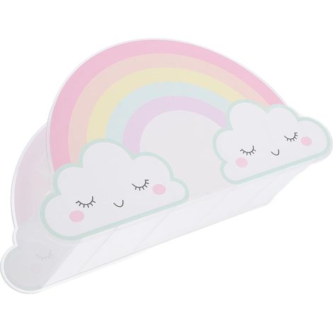 de bureau compact en plastique arc en ciel pour crayons (1/5)