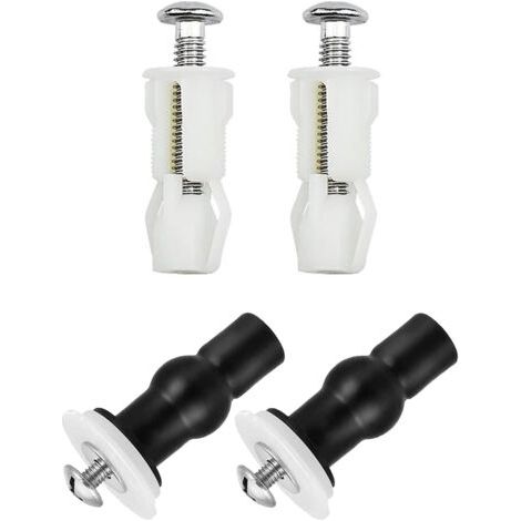 4 Pcs Abattant WC Fixations Charnières, Vis D'expansion pour Couvercle de Toilette Fixation Abattant WC Vis pour Lunette Toilette Ensemble, Pièces de Rechange pour Couvercle de Toilette (1/5)