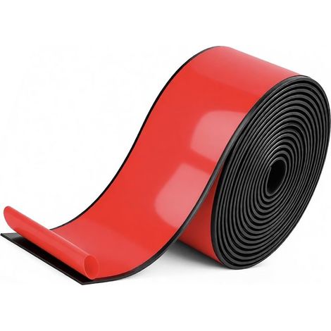 1 Bande De Caoutchouc Adhésive, 50x3x3000mm, Matériau EPDM, Résistant Aux Huiles, Pour Étanchéité Et Isolation (1/5)