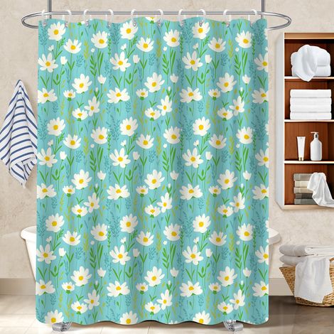 Rideau de douche 180x180 moderne rideau imperméable pour un relooking rapide de sa salle de bain (1/5)