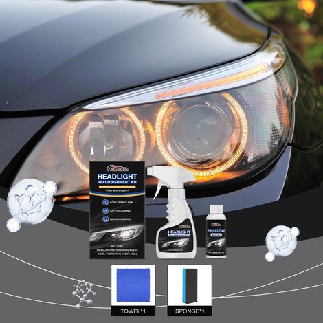 Headlamp Refurbishment Kit - Yellowing, Fogging, Scratch Repair and Cleaning Maintenance Kit -- BIEMMEDUE
