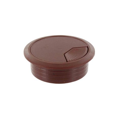 20 pz bocchetta passacavi di plastica colore marrone 60 mm per scrivanie (1/2)