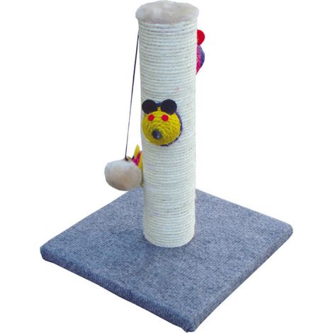 Tiragraffi a colonna Batik con gioco per gatti