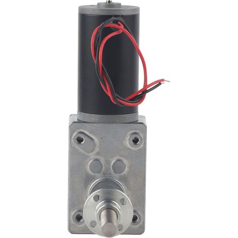 Motoréducteur à vis sans fin coaxial à filetage M8, arbre droit et gauche, réduction de vitesse 1280, avec bride, taux de réduction 31 (1/5)