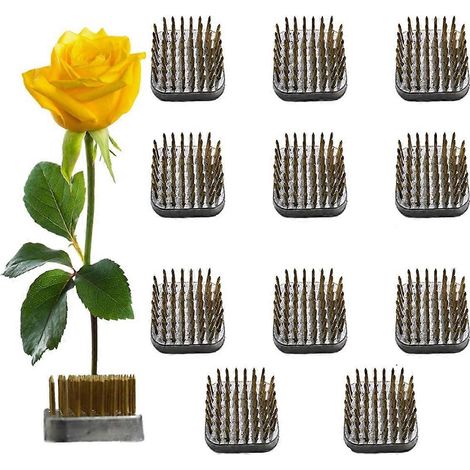 12 Stück Blumenfroschhalter, 1,2 Zoll quadratische Blumenarrangements