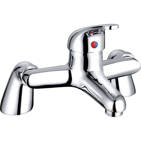 Modern Bath Filler Mixer Tap Chrome Bathroom Tub Faucet Chrome (1/2)