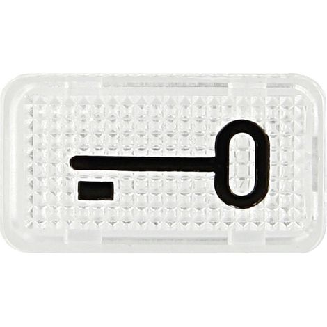 BUSCH-JAEGER 2622TR-101 TASTERSYMBOL SCHL SSEL GLASKLAR, ALLWETTER IP44 1714-0-0286