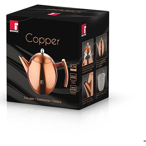 Bollitore e Teiera - BERGNER - 1,75 L - Acciaio inossidabile - Rame