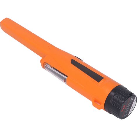 Tragbarer, wasserdichter Metalldetektor (IP66) mit manueller Sonde und orangefarbener LED-Leuchte (1/5)