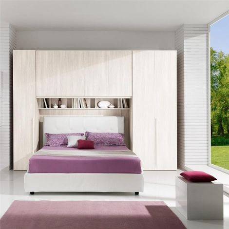 Armadio a ponte Margi 334x54x245,3 cm colore kiri (1/5)