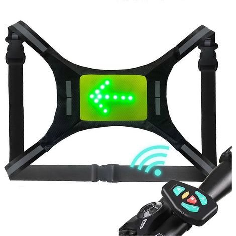 Gilet réfléchissant à LED rechargeable par USB avec télécommande et clignotants intégrés --- (1/5)