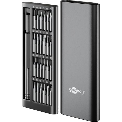 Präzisionsschraubendreher Set goobay 77836 magnetischer Griff Aluminium